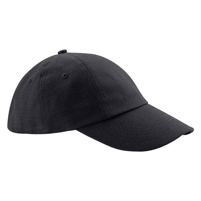 Black - Front - Beechfield Heavy Cotton Low Profile Baseball Cap
