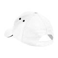 White-Black - Back - Beechfield 5 Panel Sandwich Peak Baseball Cap