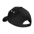 Black-White - Back - Beechfield 5 Panel Sandwich Peak Baseball Cap
