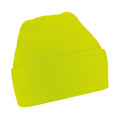 Fluorescent Yellow - Front - Beechfield Childrens-Kids Original Cuffed Beanie