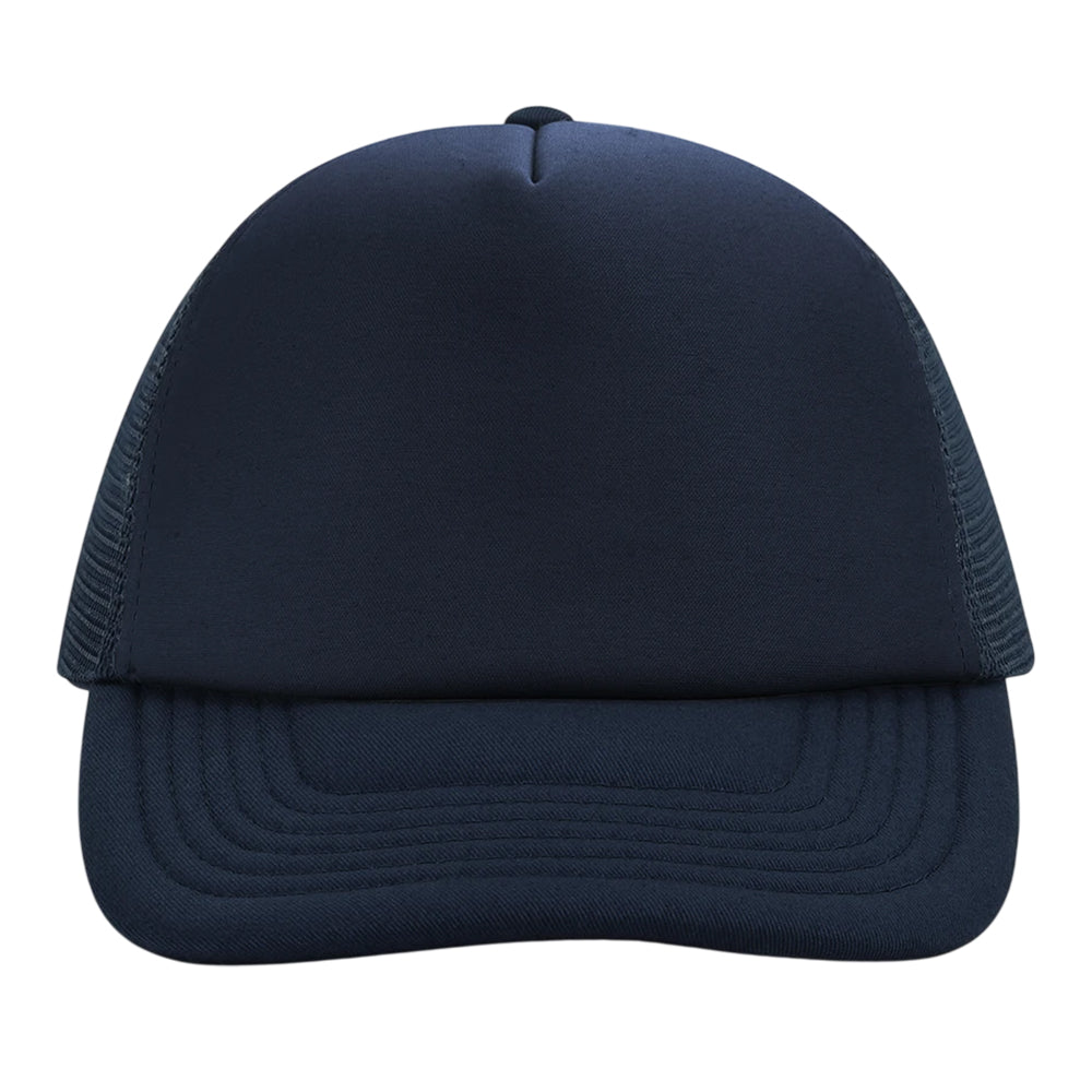 French Navy - Side - Beechfield Vintage Snapback Trucker Cap