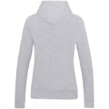 Grey - Back - Awdis Womens-Ladies College Heather Girlie Hoodie
