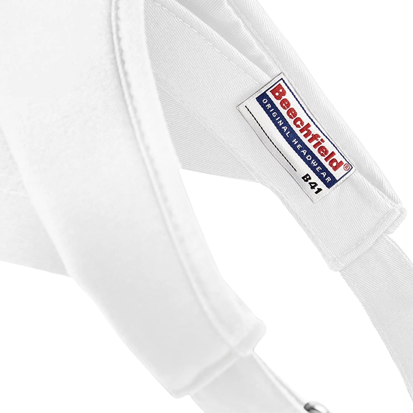 White - Back - Beechfield Unisex Adult Sports Visor
