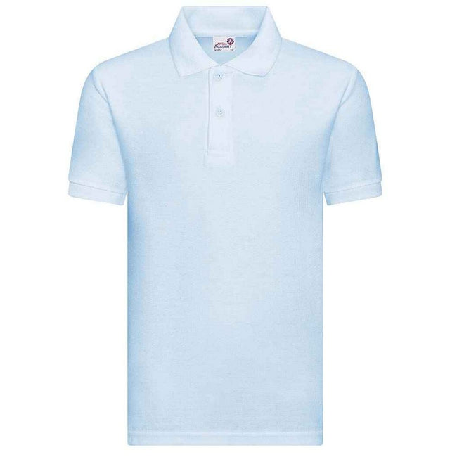 Sky Blue - Front - Awdis Childrens-Kids Academy Pique Polo Shirt