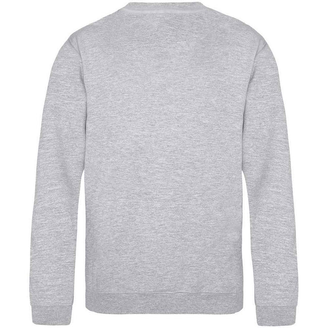 Grey - Back - Awdis Childrens-Kids Heather Sweatshirt