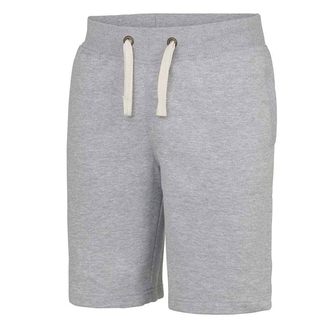 Heather Grey - Back - Awdis Mens Campus Heather Shorts