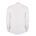 White - Back - Kustom Kit Mens Tailored Long-Sleeved Business Shirt