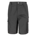Black - Front - WORK-GUARD by Result Mens Action Cargo Shorts