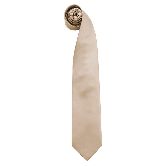 Khaki - Front - Premier Mens Colours Fashion Tie