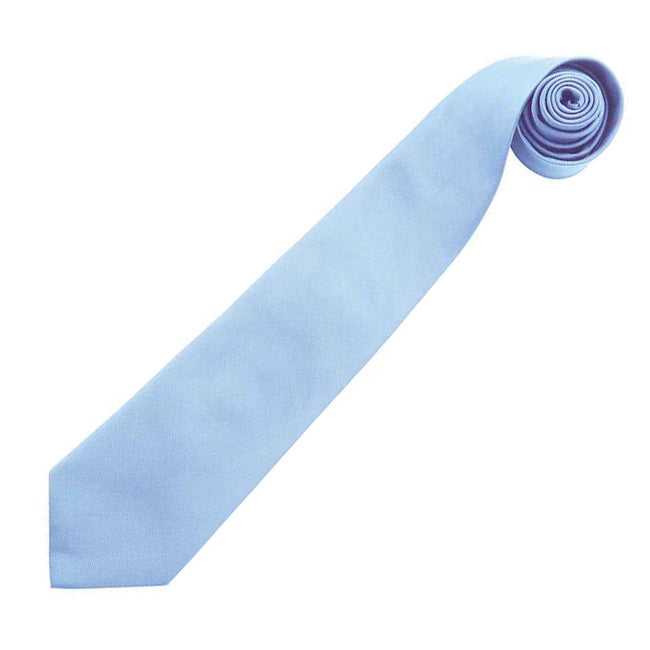 Mid Blue - Back - Premier Mens Colours Fashion Tie