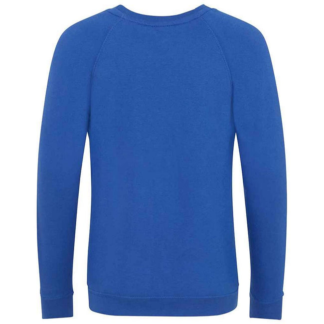 Royal Blue - Back - Awdis Childrens-Kids Academy Raglan Sweatshirt