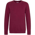 Burgundy - Front - Awdis Childrens-Kids Academy Raglan Sweatshirt