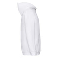 White - Side - Fruit Of The Loom Childrens-Kids Premium Hooded Sweatshirt