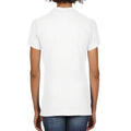 White - Back - Gildan Womens-Ladies Double Piqué Soft Touch Polo Shirt