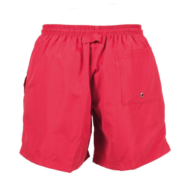 Red - Back - Tombo Womens-Ladies All Purpose Shorts