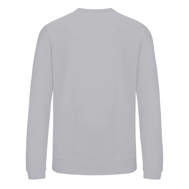 Grey - Back - Awdis Childrens-Kids Academy V Neck Sweatshirt