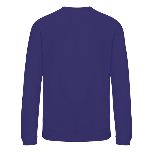 Purple - Back - Awdis Childrens-Kids Academy V Neck Sweatshirt