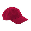 Classic Red - Front - Beechfield 6 Panel Low Profile Cap