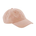 Peach - Front - Beechfield 6 Panel Low Profile Cap