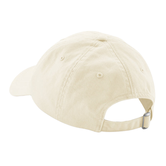 Beige - Back - Beechfield 6 Panel Low Profile Cap