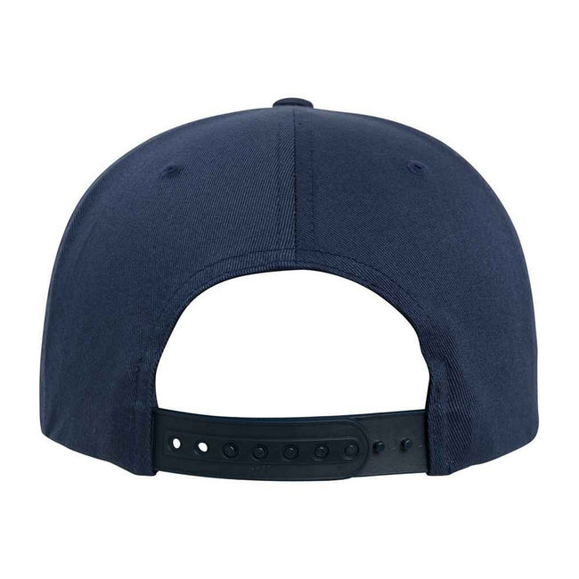 Navy - Back - Flexfit Organic Cotton Snapback Baseball Cap