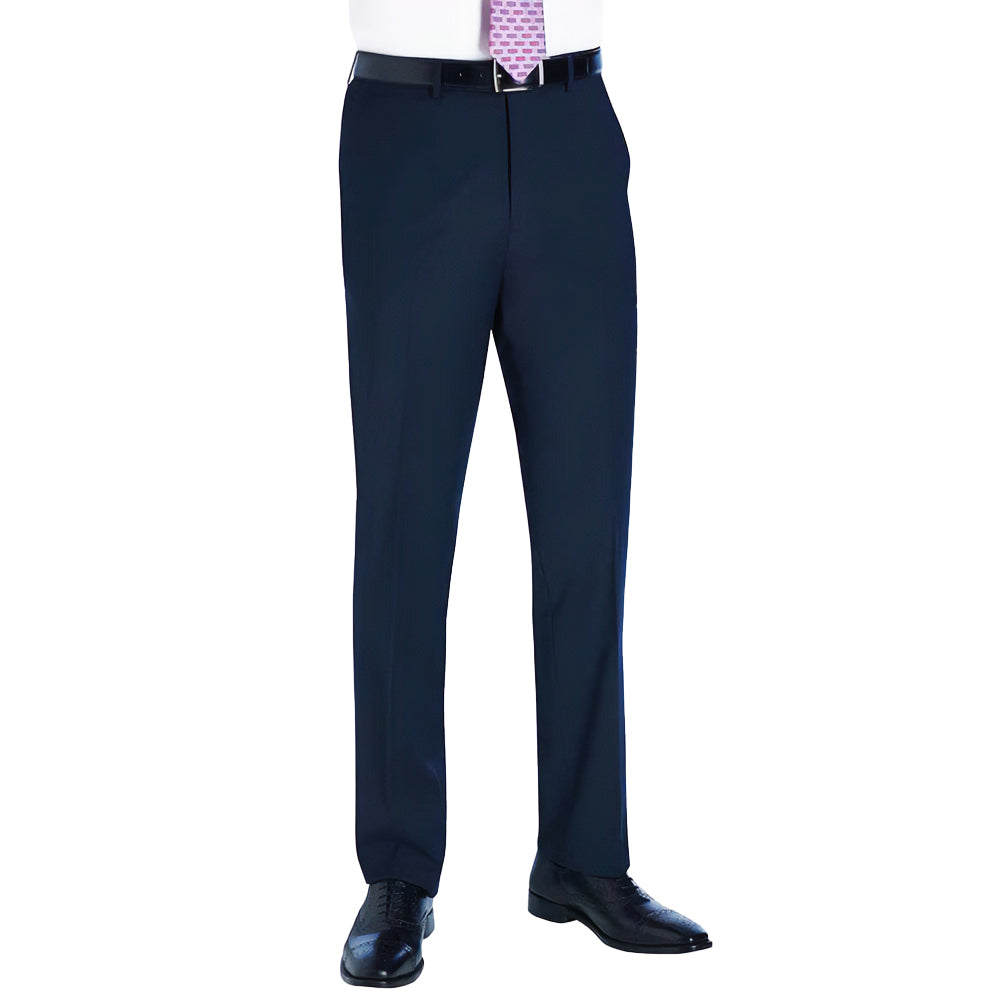 Charcoal - Front - Brook Taverner Mens Sophisticated Avalino Trousers