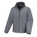 Charcoal-Black - Front - Result Core Mens Printable Soft Shell Jacket