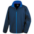Navy-Royal Blue - Front - Result Core Mens Printable Soft Shell Jacket