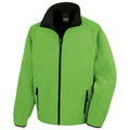 Vivid Green-Black - Front - Result Core Mens Printable Soft Shell Jacket