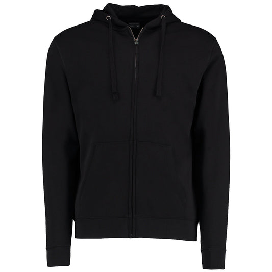 Black - Front - Kustom Kit Mens Klassic Full Zip Hoodie