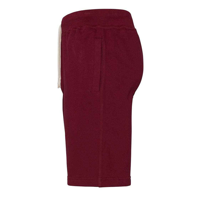 Burgundy - Back - Awdis Mens Campus Casual Shorts