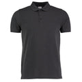 Graphite Grey - Front - Kustom Kit Mens Klassic Pique Heavy Slim Polo Shirt