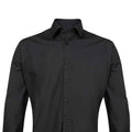 Black - Back - Premier Mens Supreme Poplin Formal Shirt