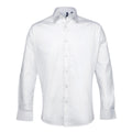White - Front - Premier Mens Supreme Poplin Formal Shirt
