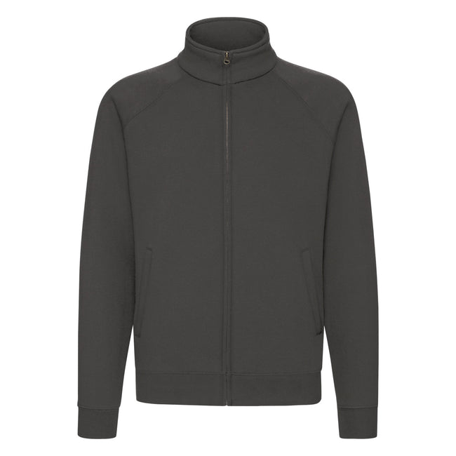 Light Graphite - Front - Fruit of the Loom Mens Premium Sweat Jacket