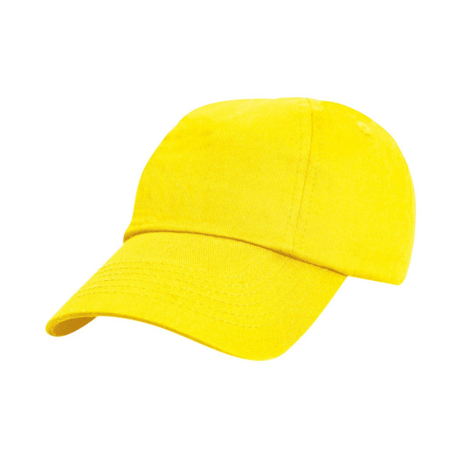Yellow - Front - Result Headwear Childrens-Kids Cotton Low Profile Cap