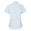 Light Blue - Back - Premier Womens-Ladies Supreme Poplin Short-Sleeved Shirt