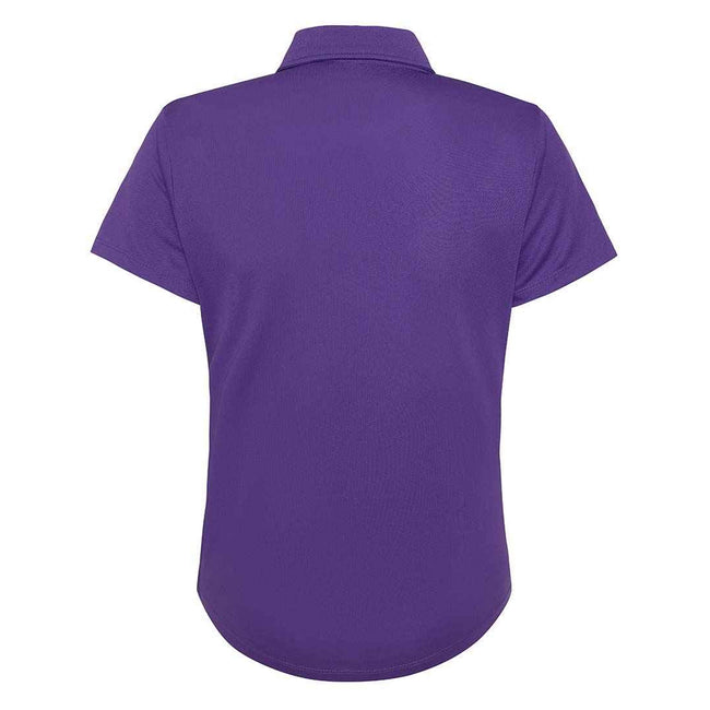 Purple - Back - Awdis Womens-Ladies Moisture Wicking Lady Fit Polo Shirt