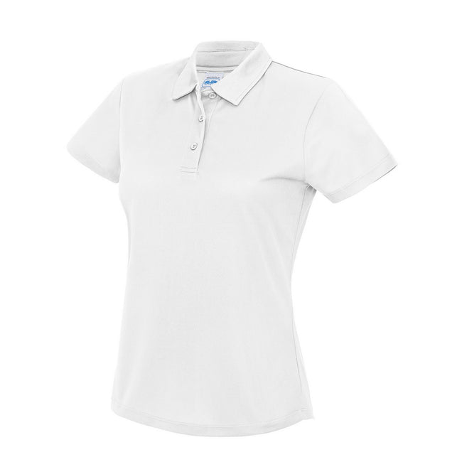 Arctic White - Front - Awdis Womens-Ladies Moisture Wicking Lady Fit Polo Shirt