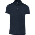 Navy - Front - Kariban Mens Jersey Polo Shirt