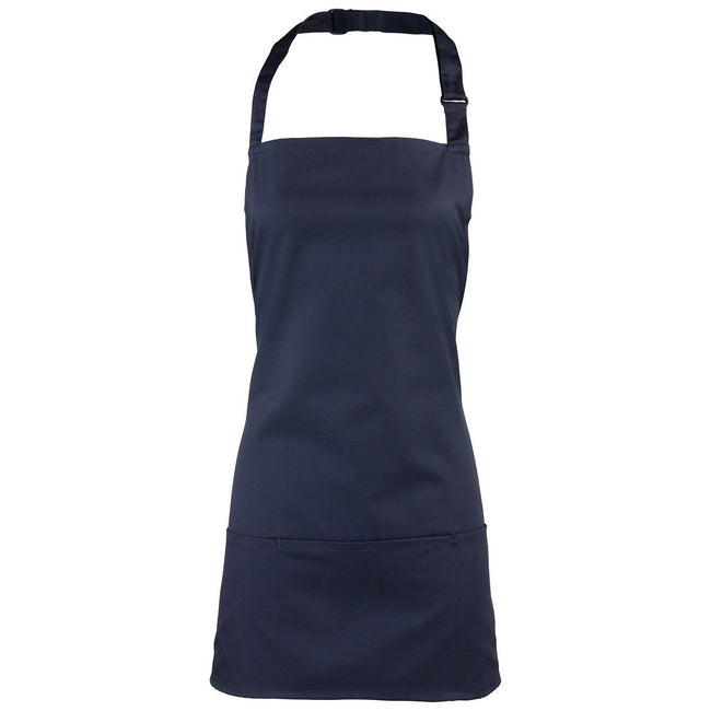 Navy - Front - Premier Colours 2 in 1 Full Apron