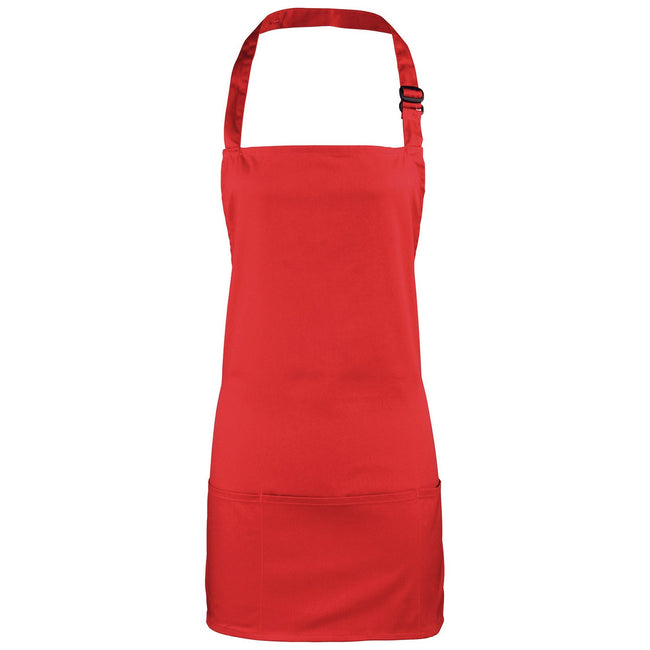 Red - Front - Premier Colours 2 in 1 Full Apron
