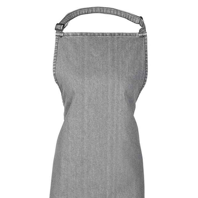 Grey Denim - Back - Premier Unisex Adult Plain Apron