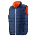 Fluorescent Orange - Side - SAFE-GUARD by Result Unisex Adult Soft Touch Reversible Safety Gilet
