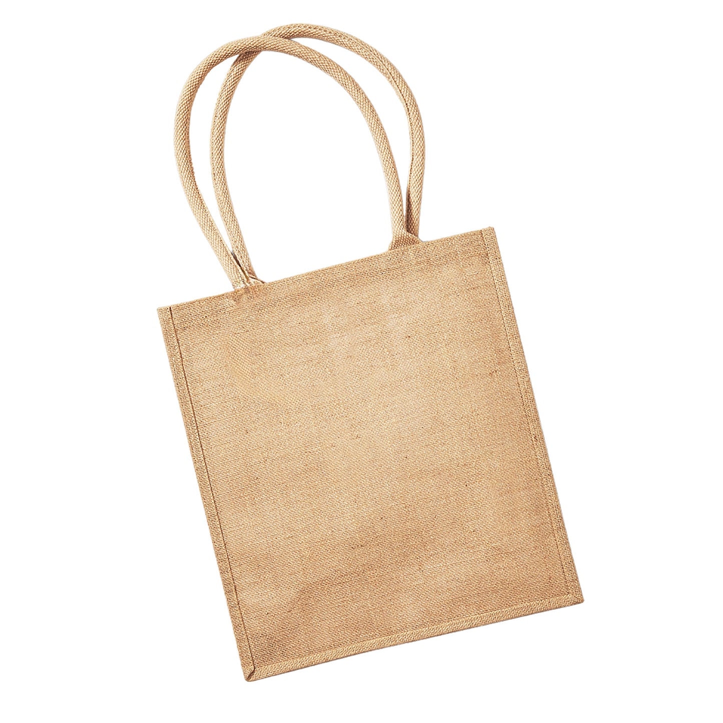 Natural - Back - Westford Mill Boutique Jute Shopper Bag