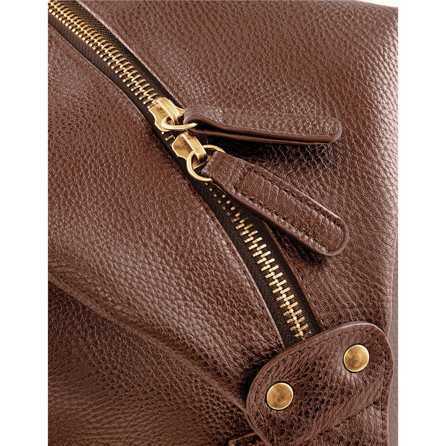 Tan - Side - Quadra Nuhide Weekender Holdall