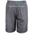 Grey-Lime - Back - Spiro Unisex Adult Team Micro-Lite Mesh Lining Shorts
