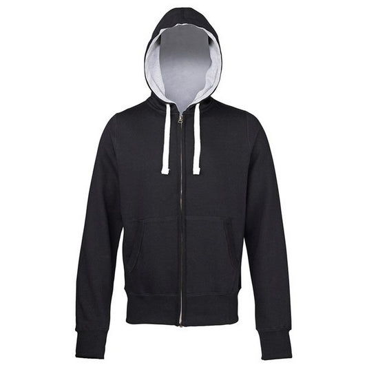 Jet Black - Front - Awdis Womens-Ladies Chunky Hoodie