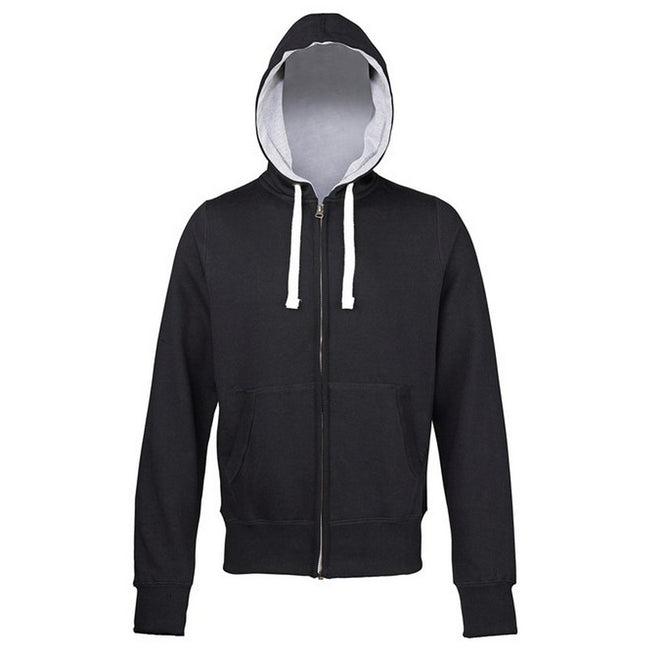 Jet Black - Front - Awdis Womens-Ladies Chunky Hoodie