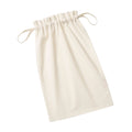 Natural - Back - Westford Mill Organic Cotton Drawstring Bag